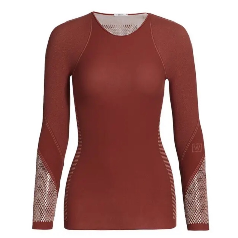 WOLFORD Zen Pullover Top - Currant Berry size XS